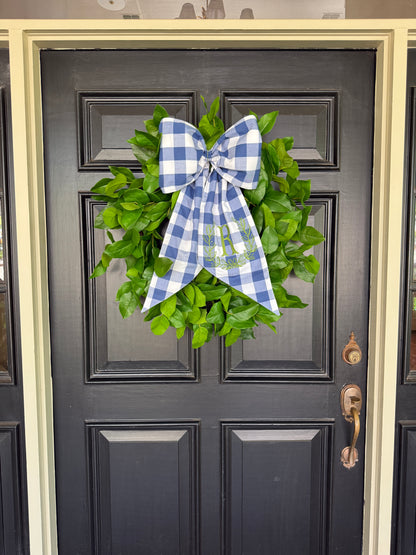 Lemon leaf wreath 28”