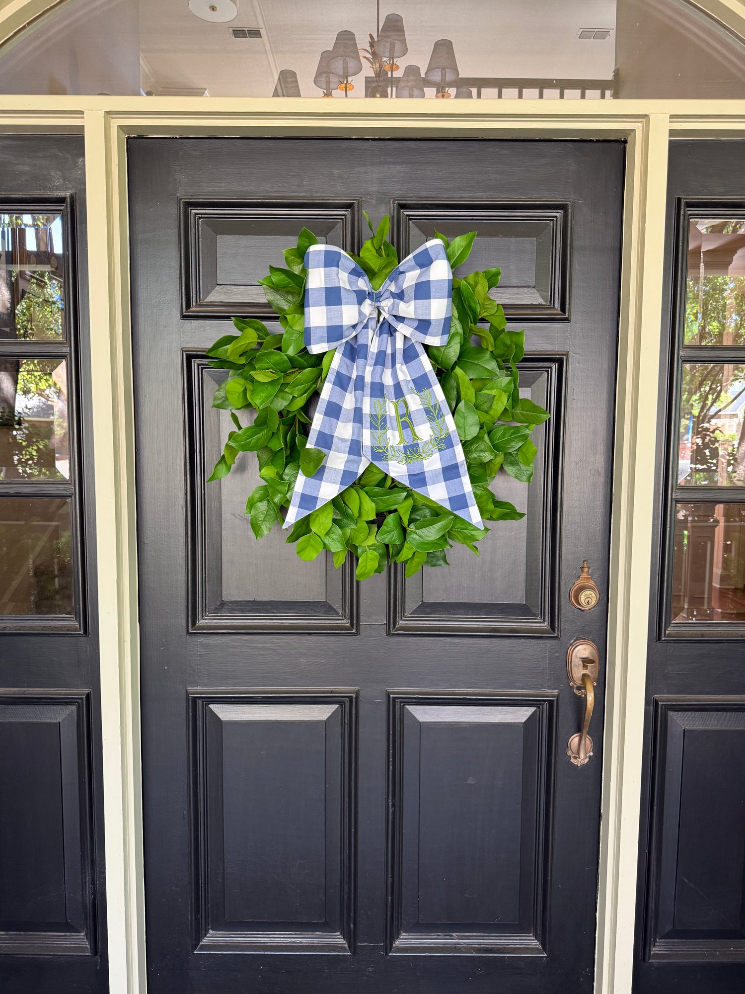 Lemon leaf wreath 28”