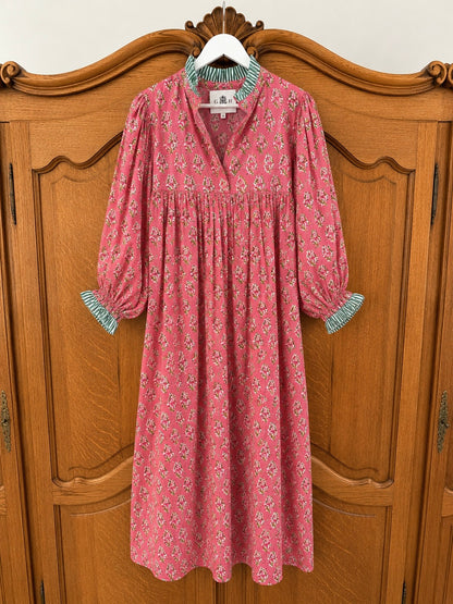 Lillie caftan maxi dress coral