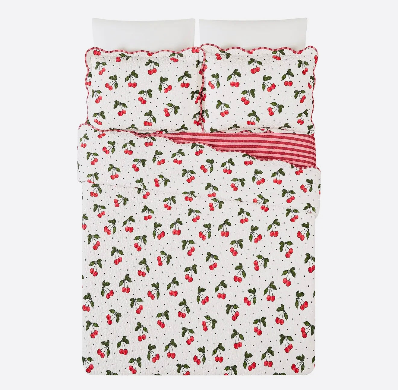 Red floral bedding collection