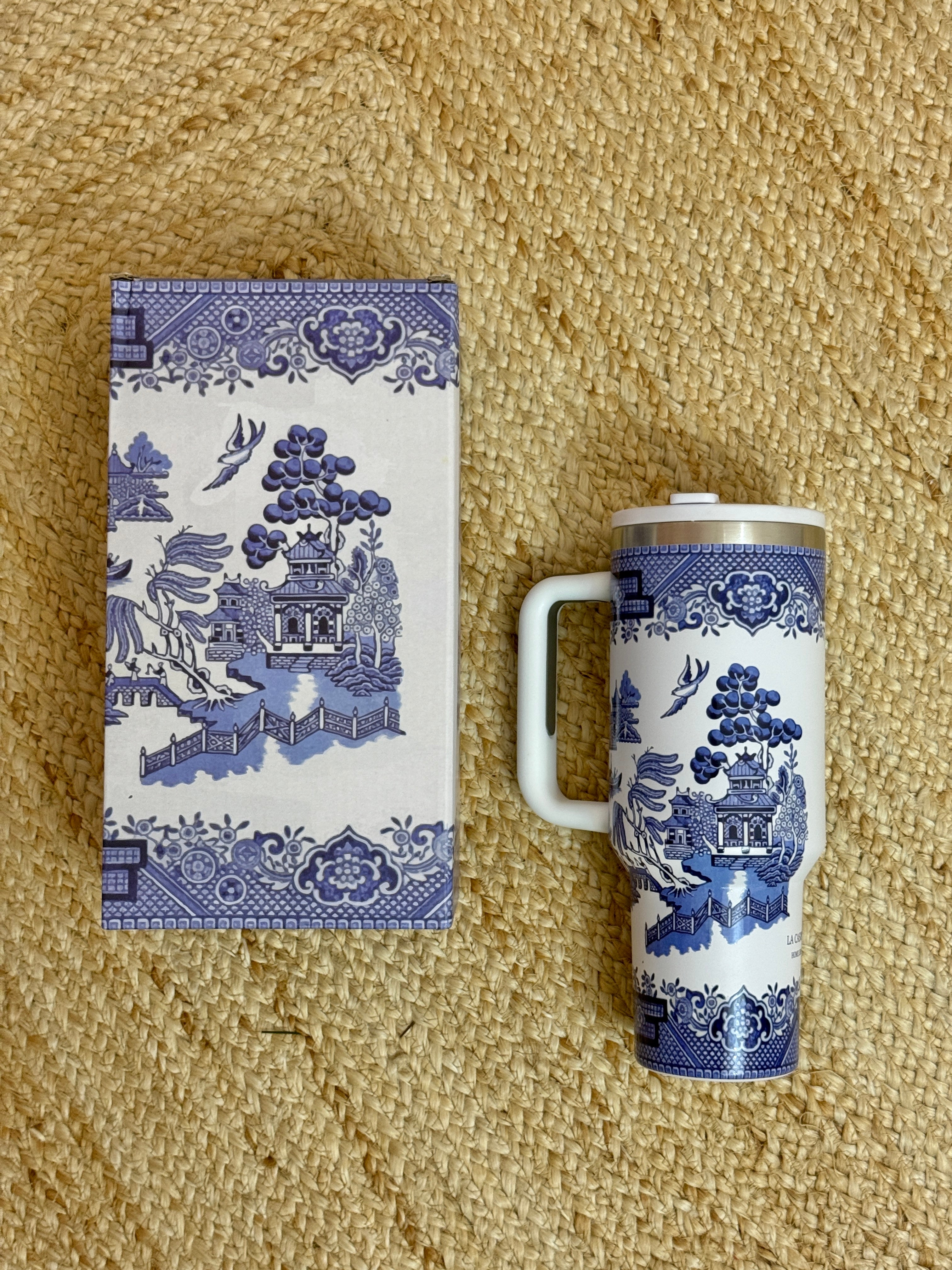 Blue willow insulated tumbler