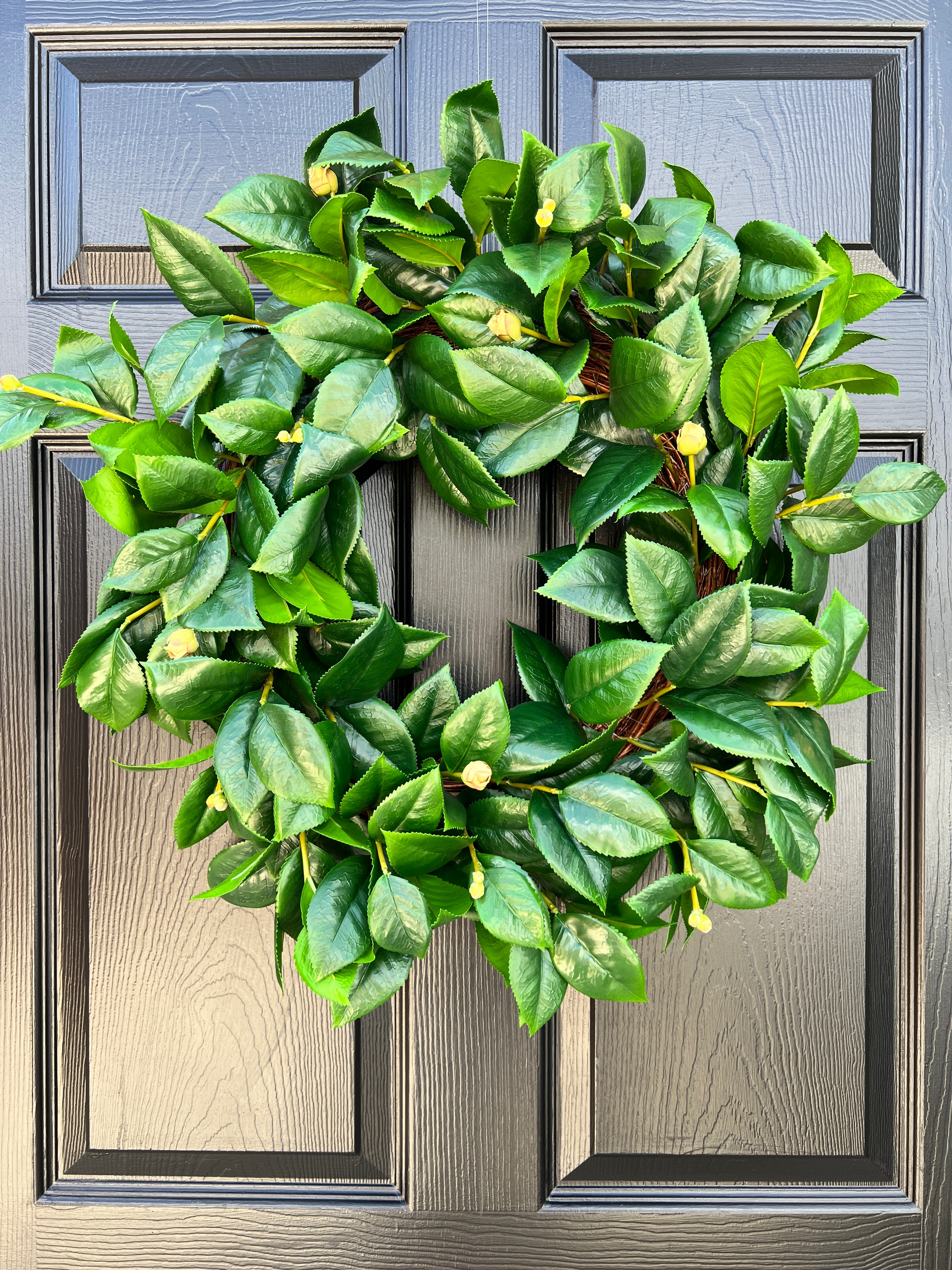 Camellia leaves wreath 26”