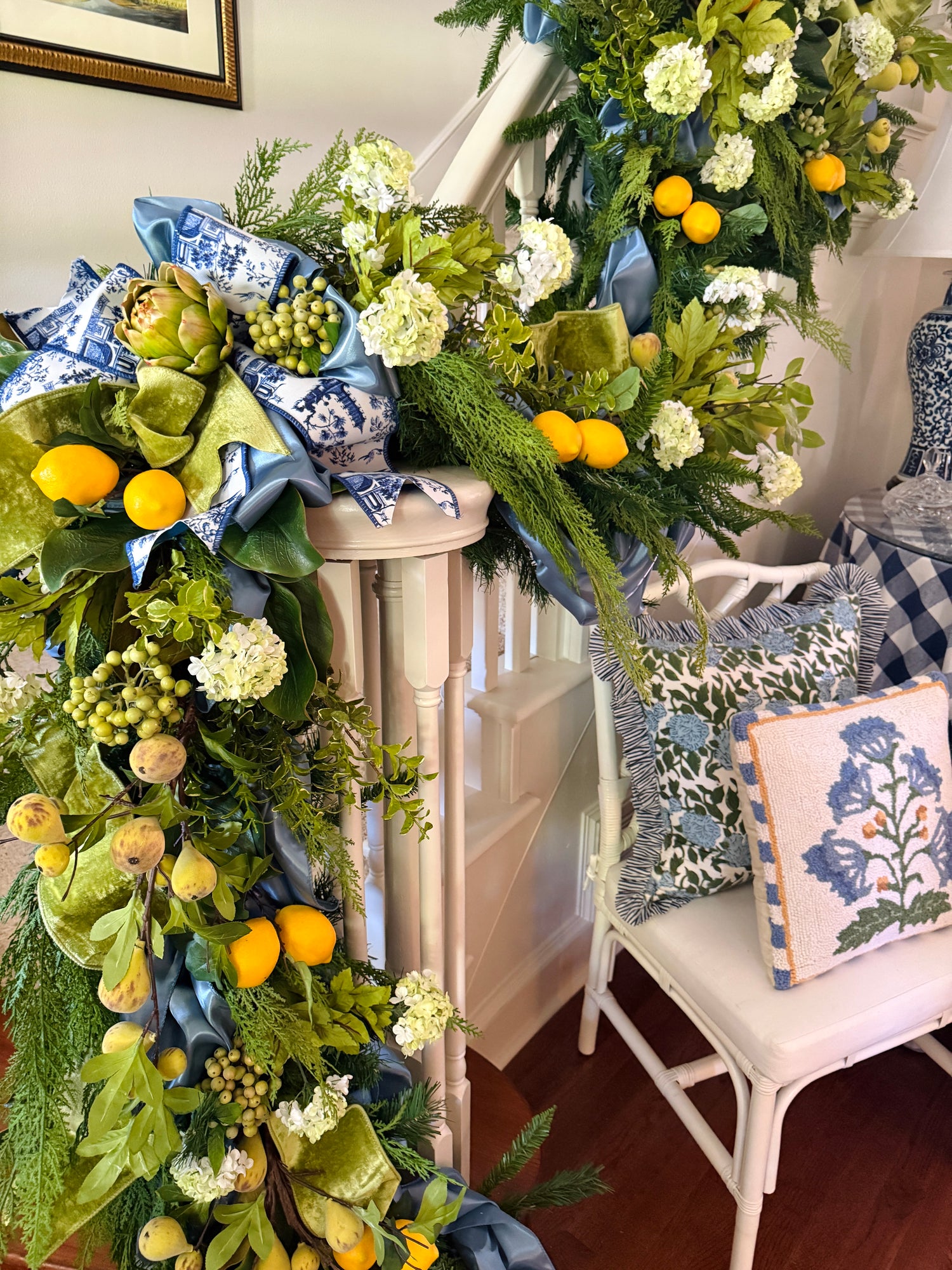 Apple green velvet wired ribbon