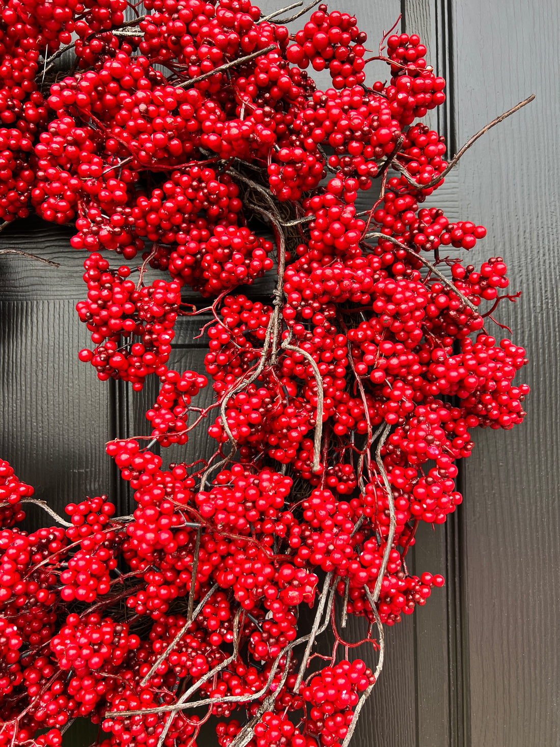 Red berry wreath 29”