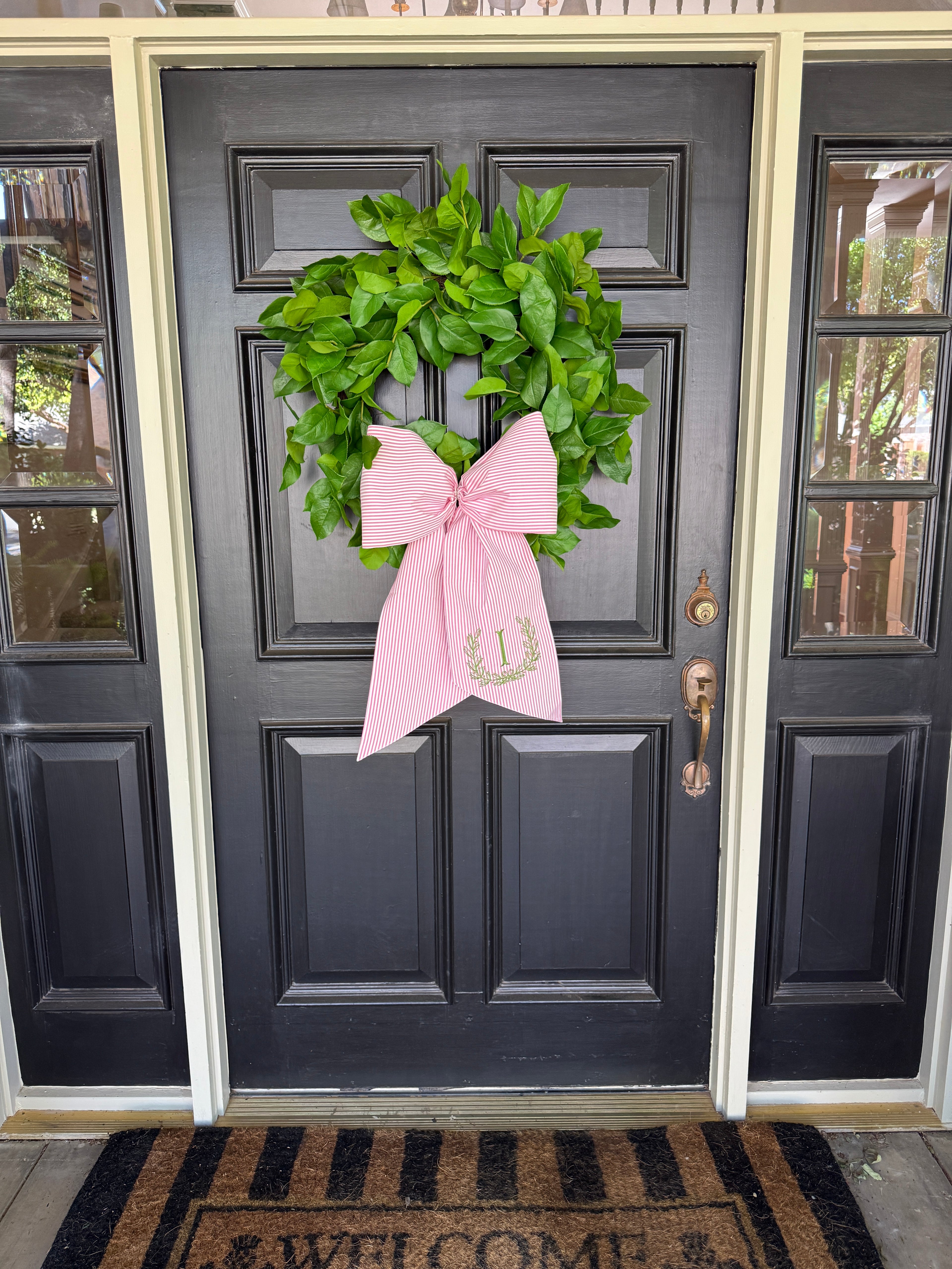 Lemon leaf wreath 28”