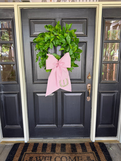 Lemon leaf wreath 28”