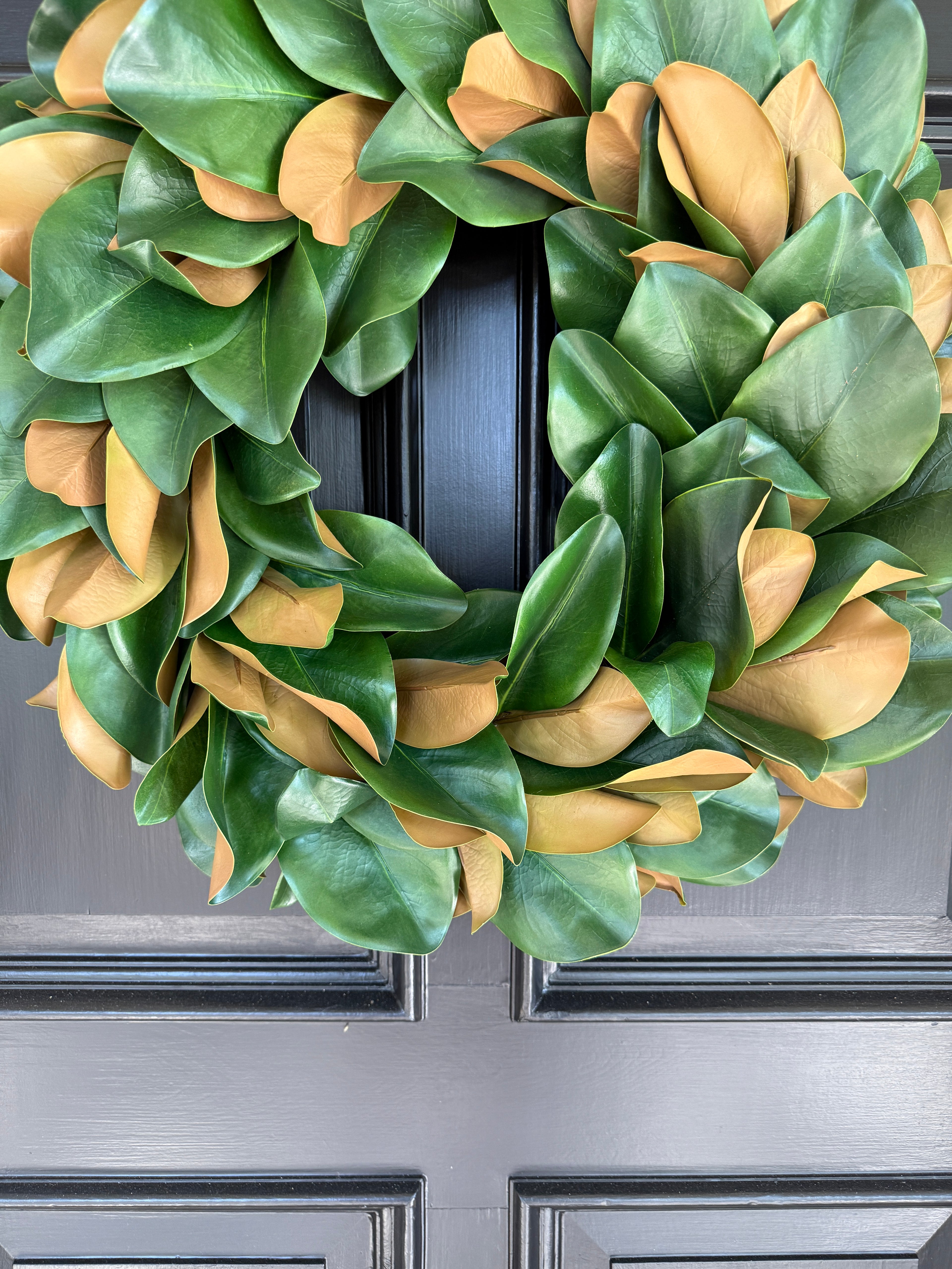 Extra large, lush 28” magnolia wreath