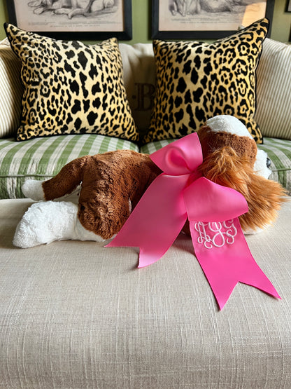 Charlie large plush King Charles Cavalier Spaniel, optional ribbon and monogram available!