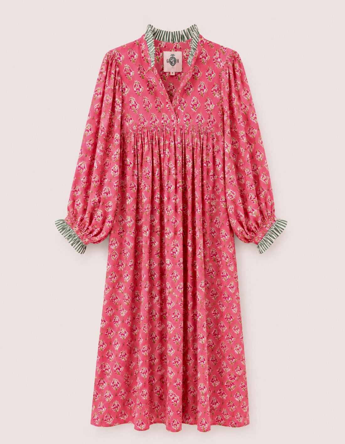Lillie caftan maxi dress coral
