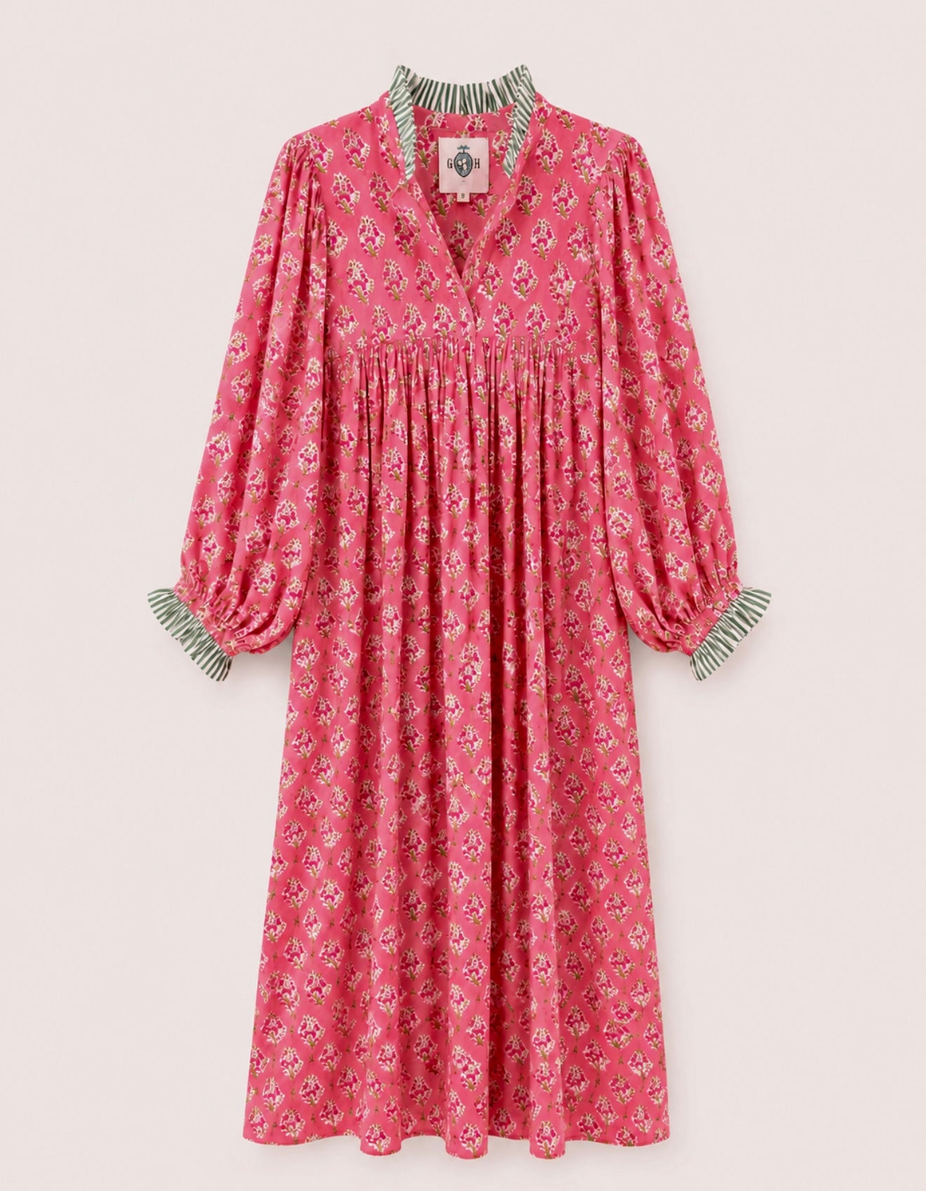 Lillie caftan maxi dress coral