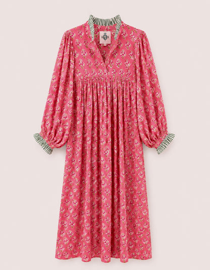 Lillie caftan maxi dress coral