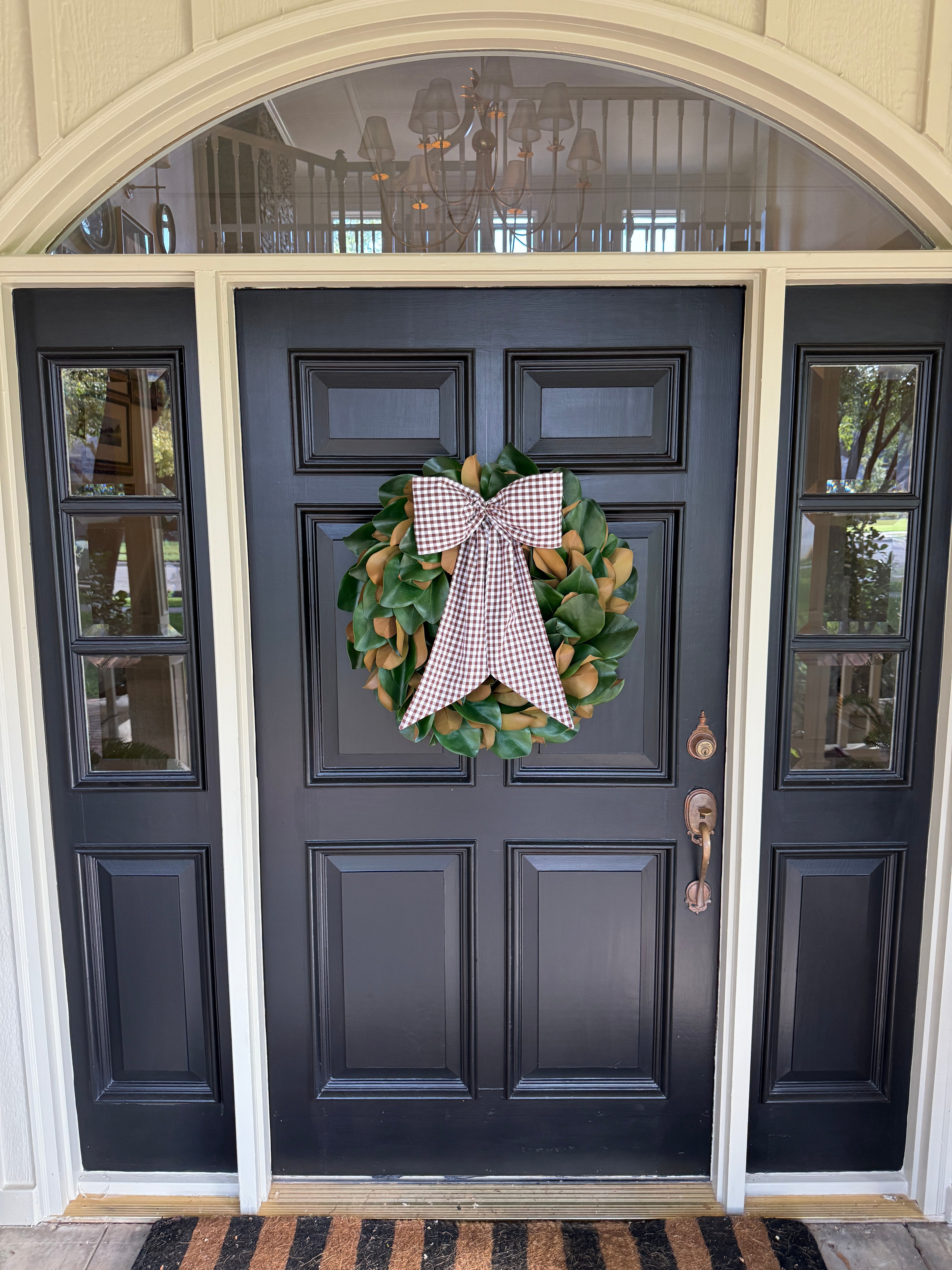 Extra large, lush 28” magnolia wreath