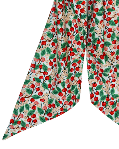 Rifle Paper Co cherry print signature wreath sash
