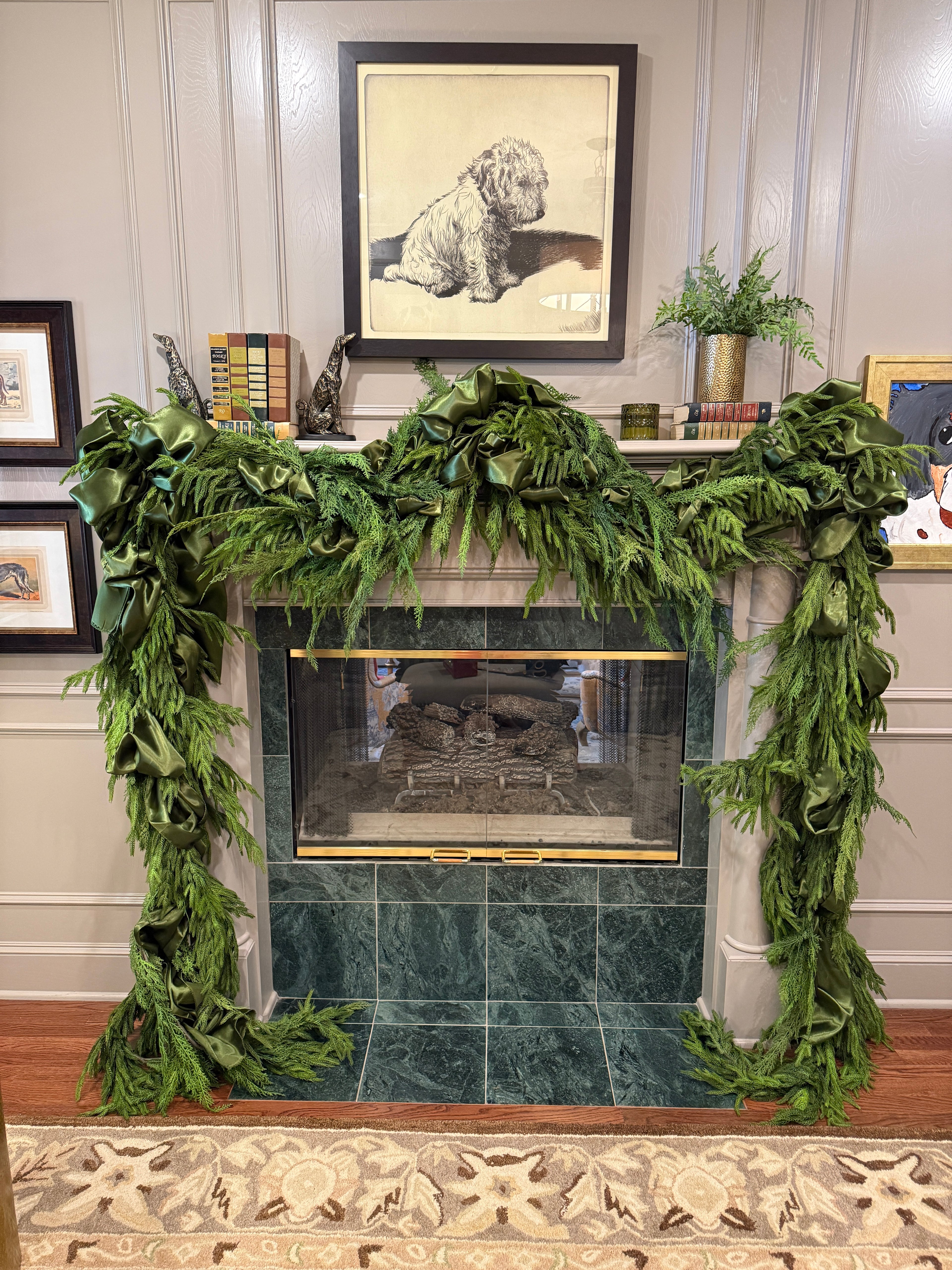 6’ Norfolk pine garland