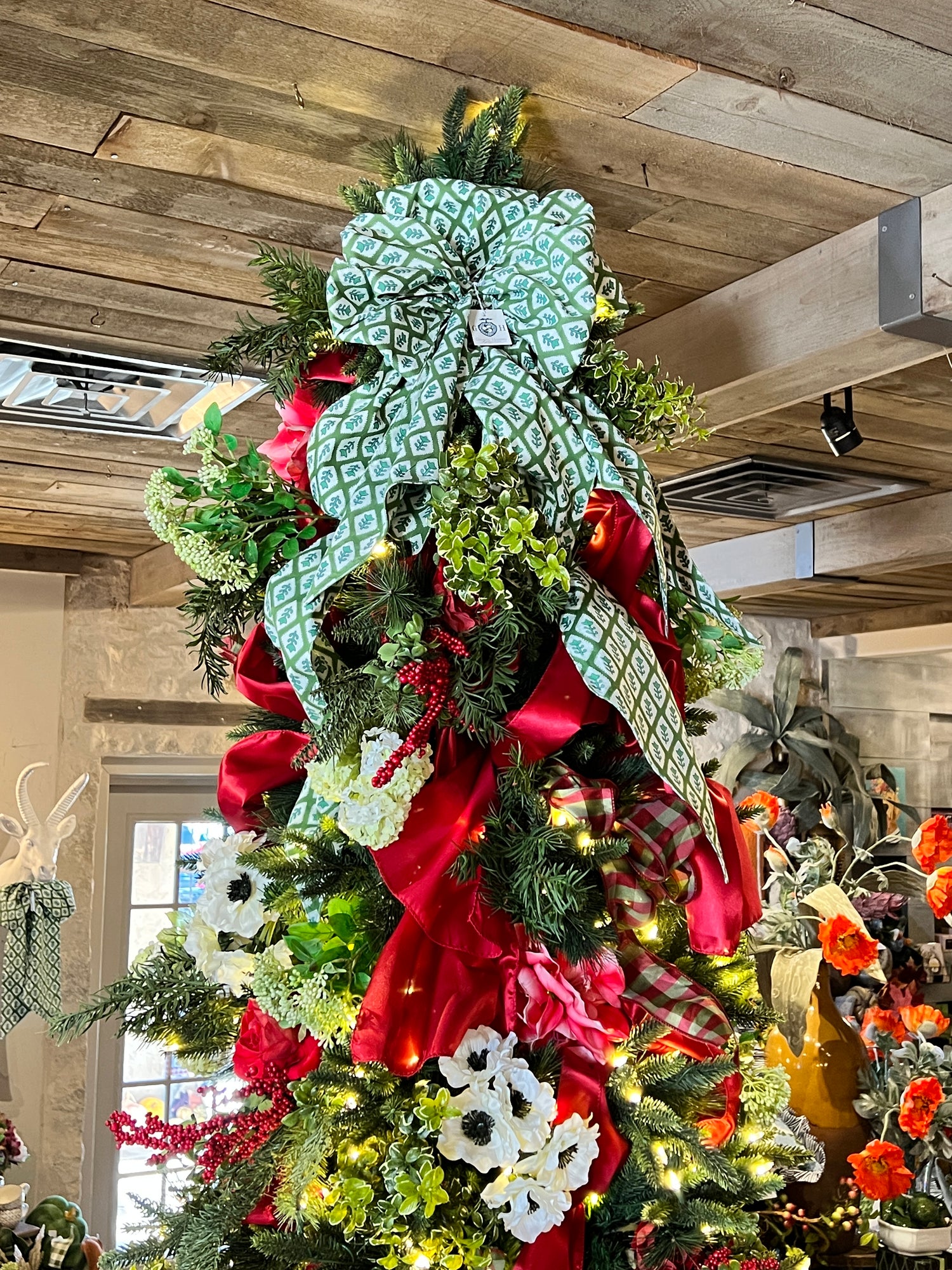 GREEN BOW by The Collection Tree Topper