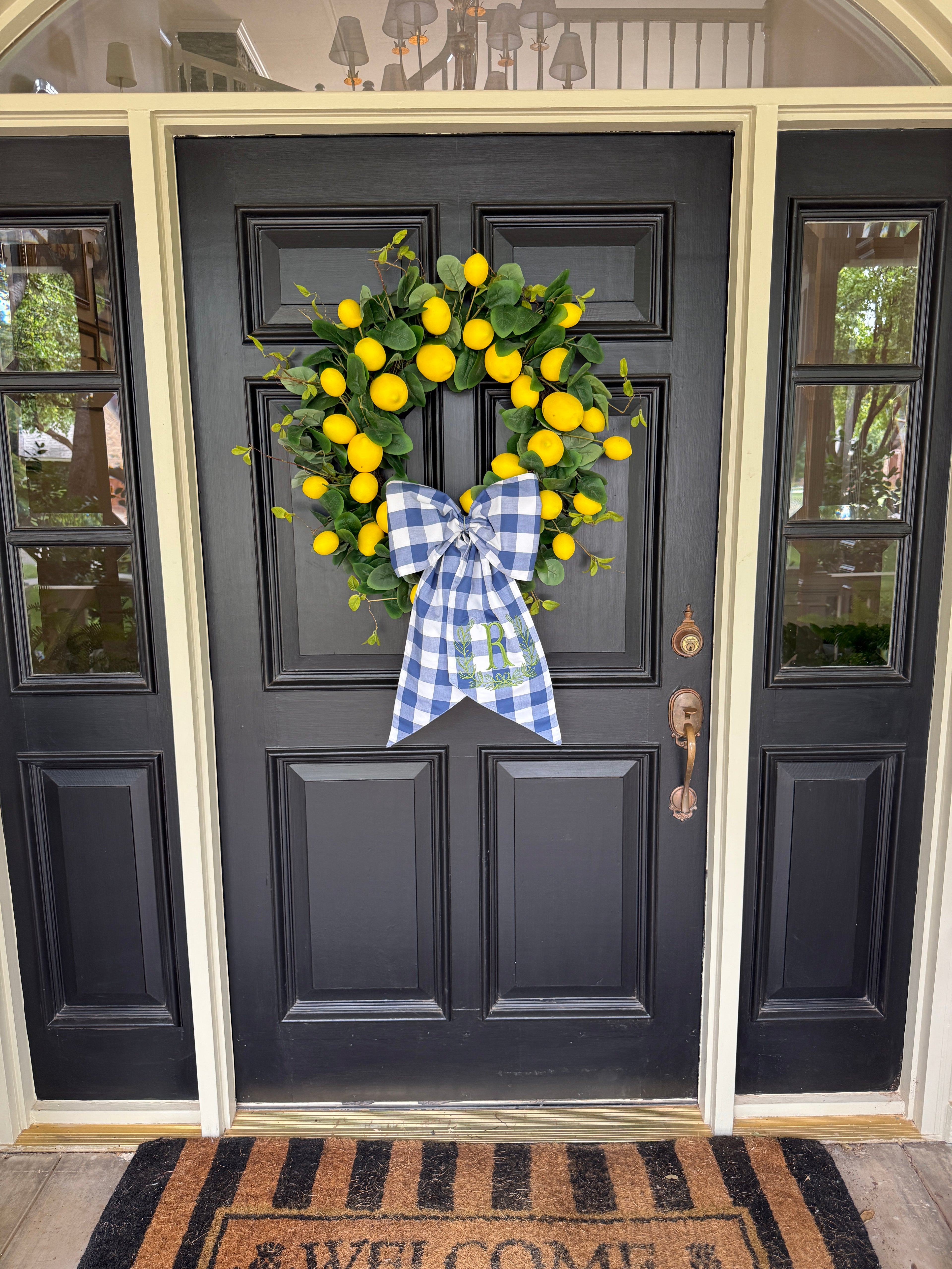 The loaded, lush, lemon wreath 28”