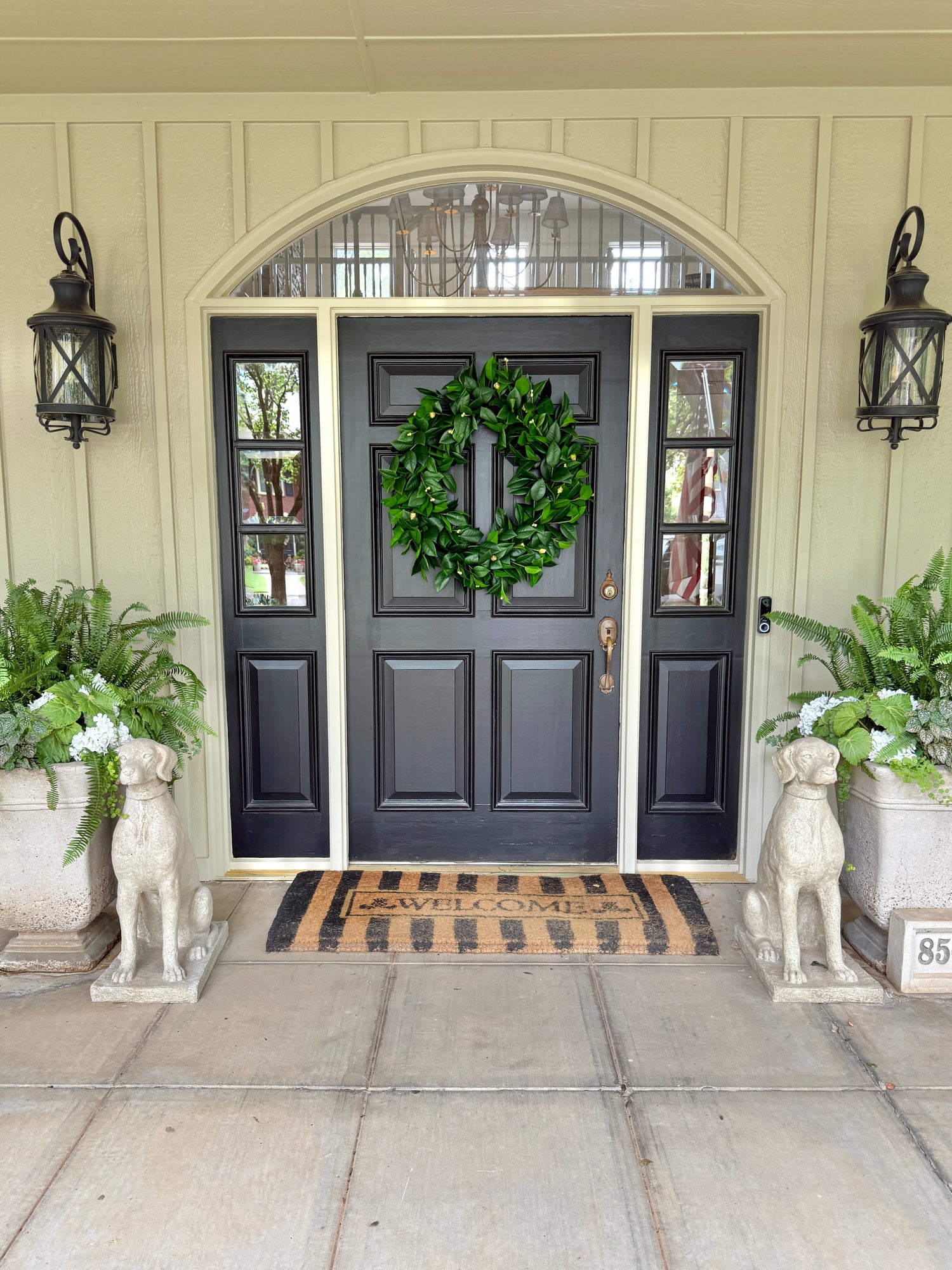 Oversized 32” Camellia wreath
