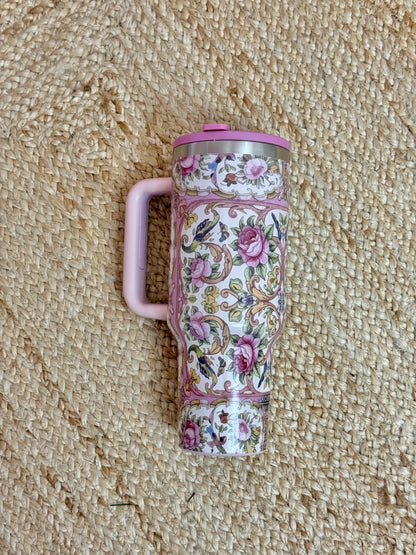 Rose Medallion insulated tumbler