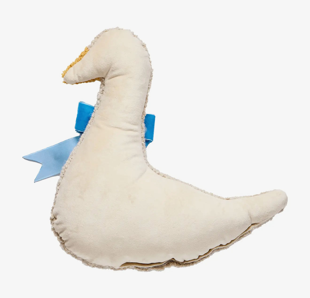 Hand hooked goose pillow