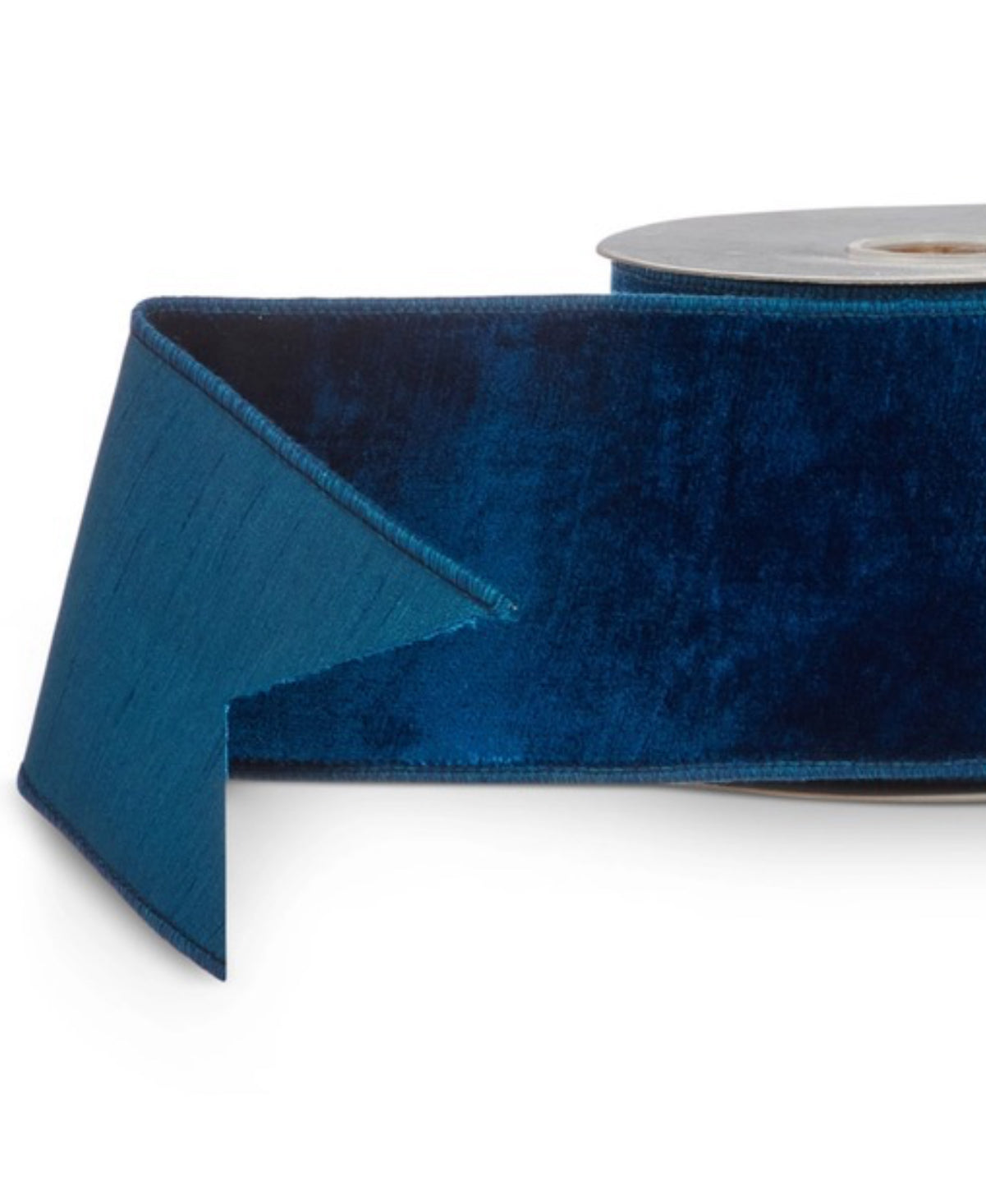 Blue velvet luxury wired ribbon