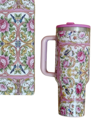 Rose Medallion insulated tumbler
