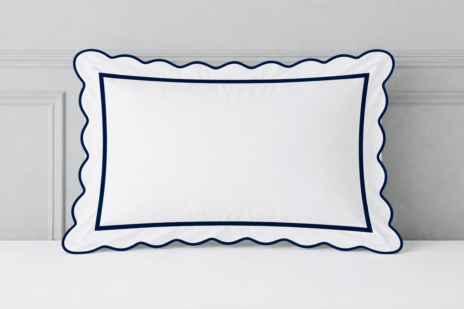 Blue and green floral trellis block print bedding collection