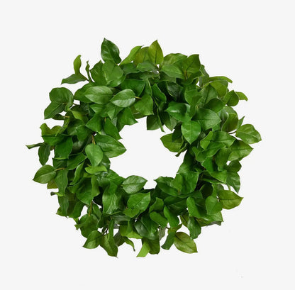 Lemon leaf wreath 28”
