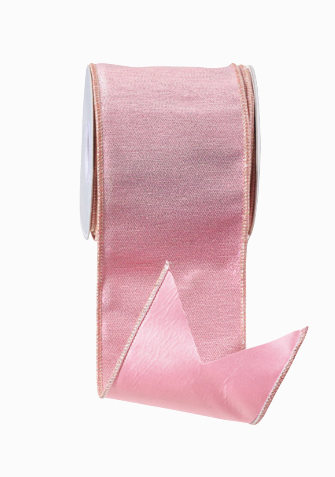 Pink metallic wired ribbon