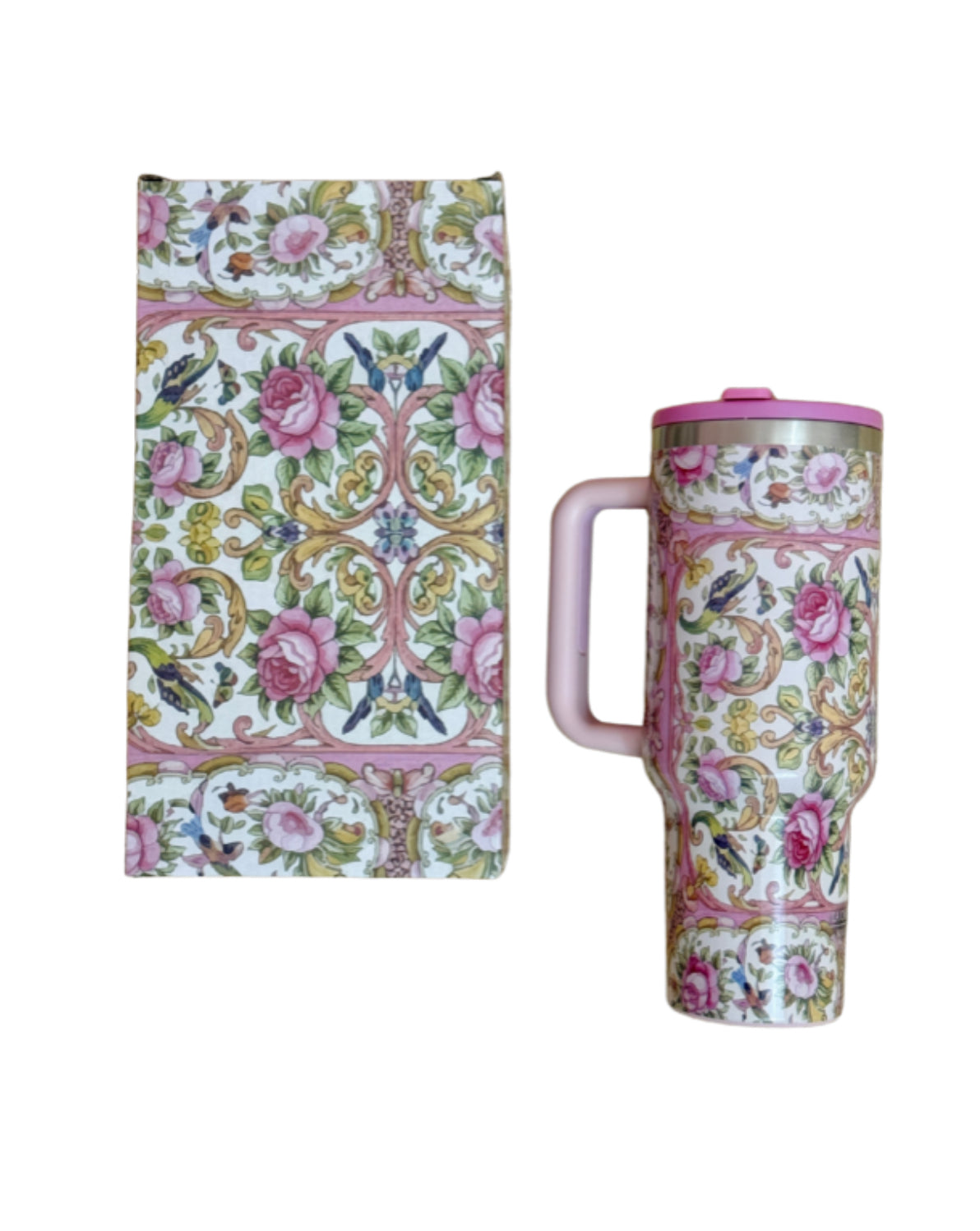 Rose Medallion insulated tumbler