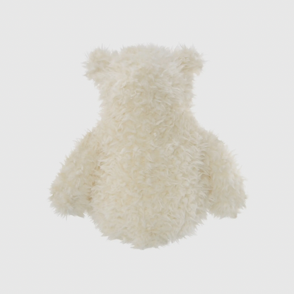Scruffy the plush white teddy bear