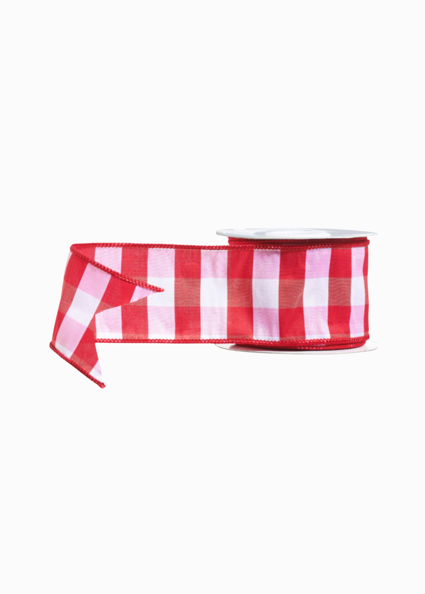 Large red check ribbon