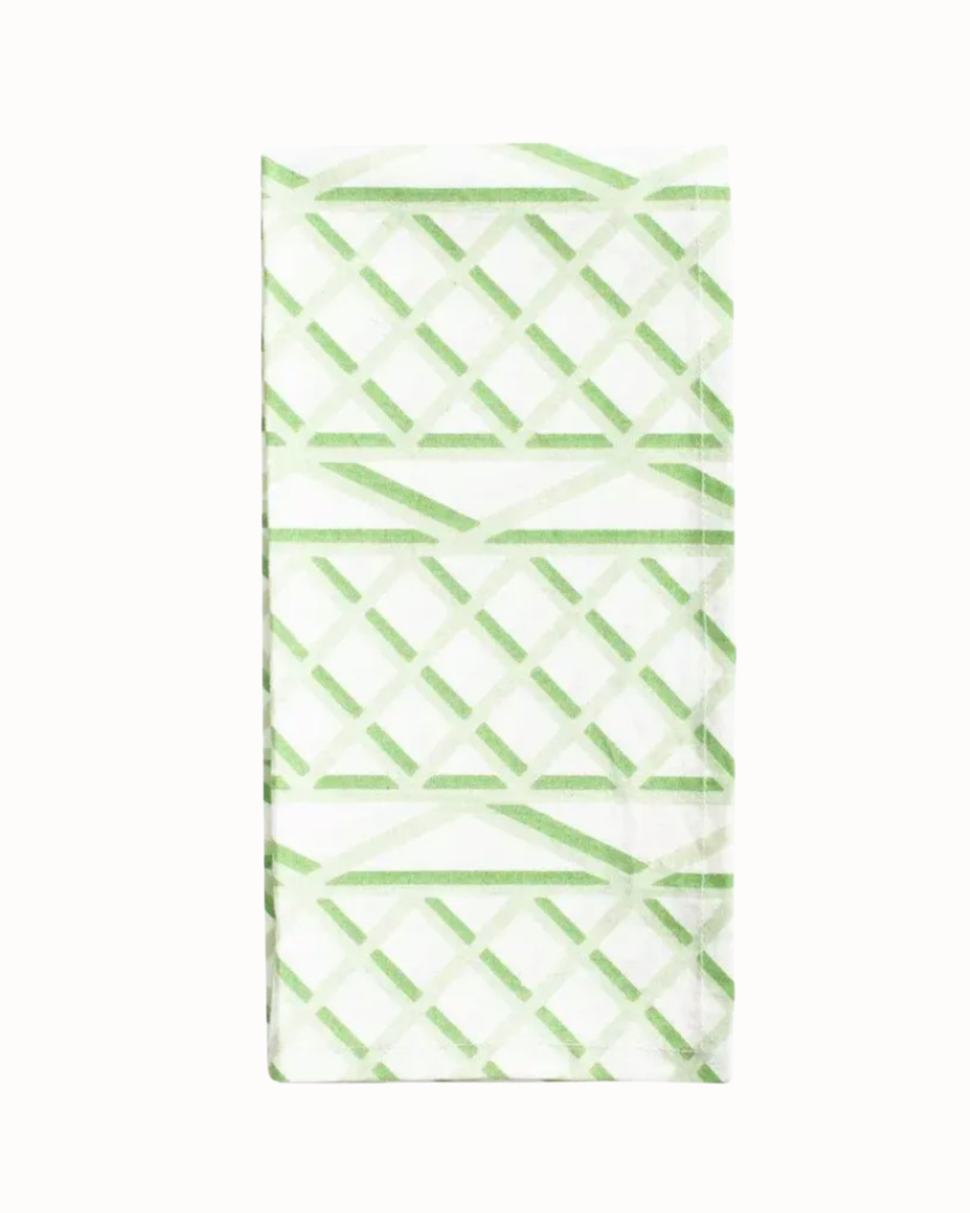 Green trellis napkins set of 4