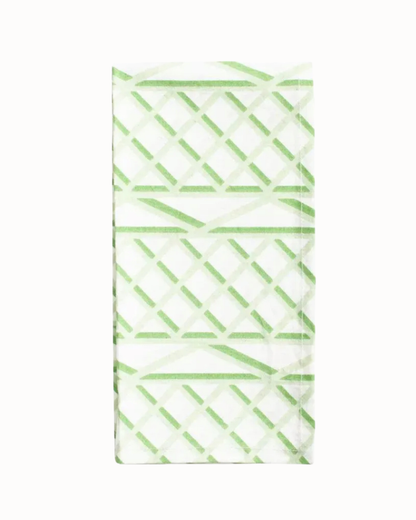 Green trellis napkins set of 4