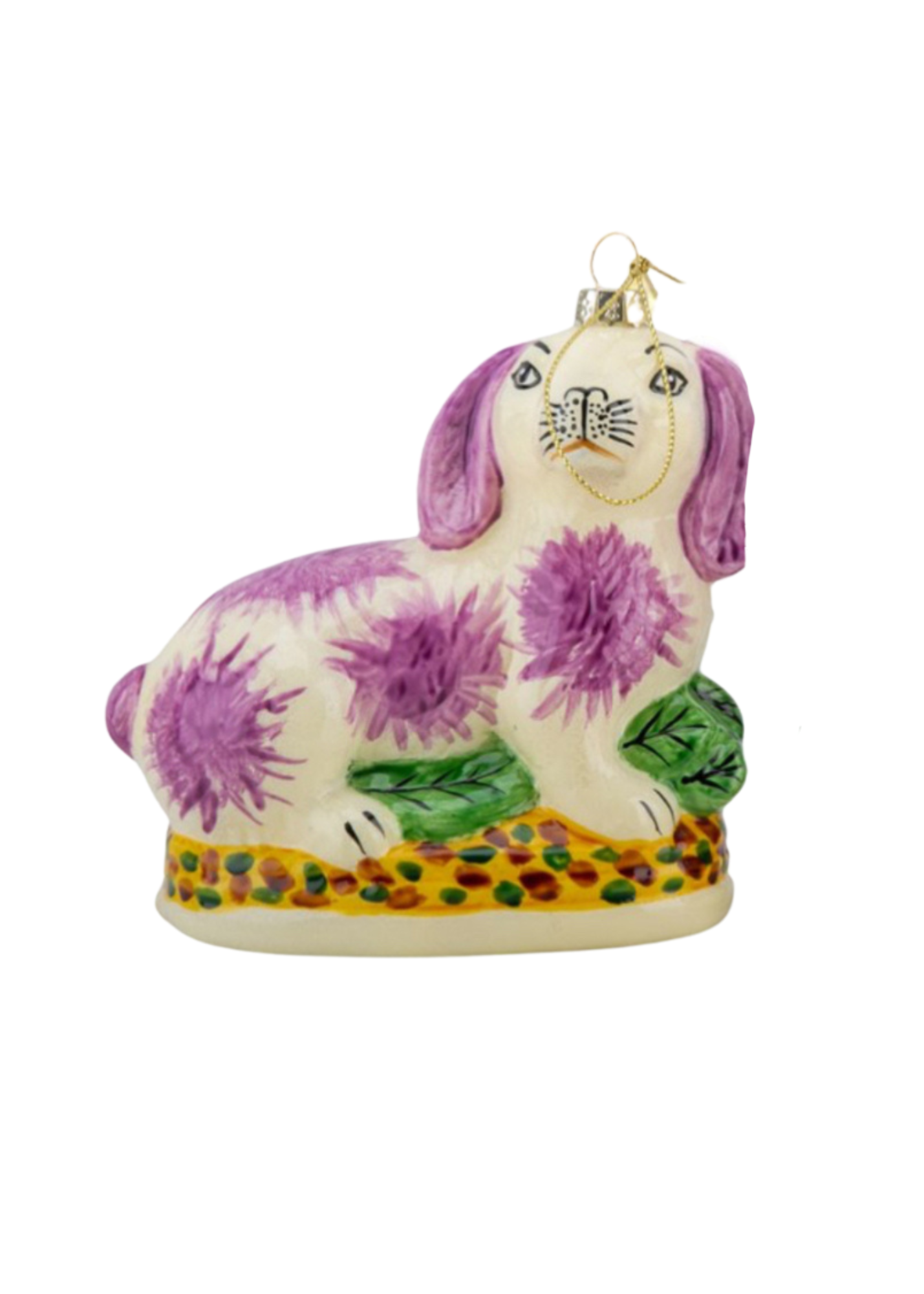 Staffordshire bunny ornament pink (single bunny)