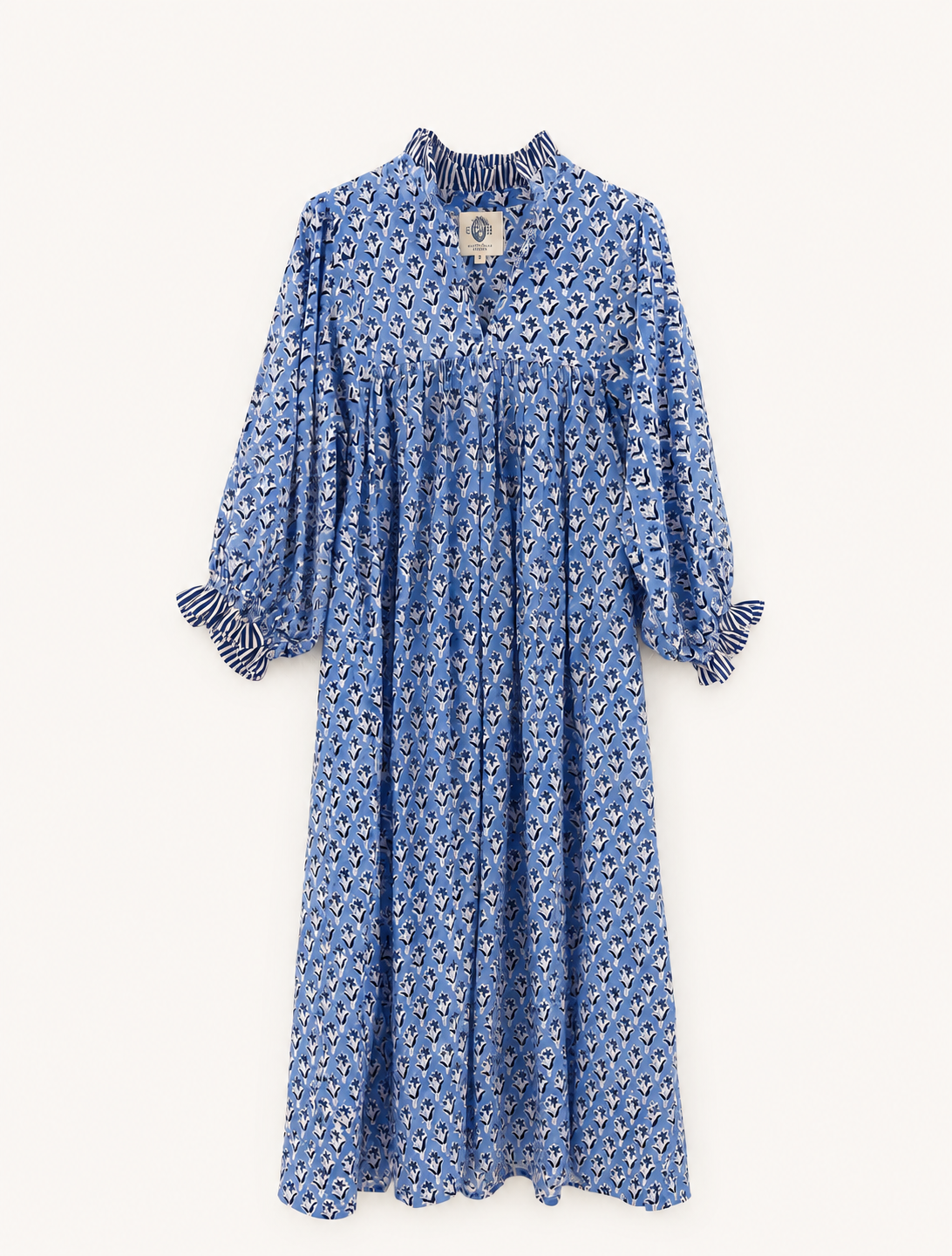 Lillie caftan maxi dress Cornflower blue