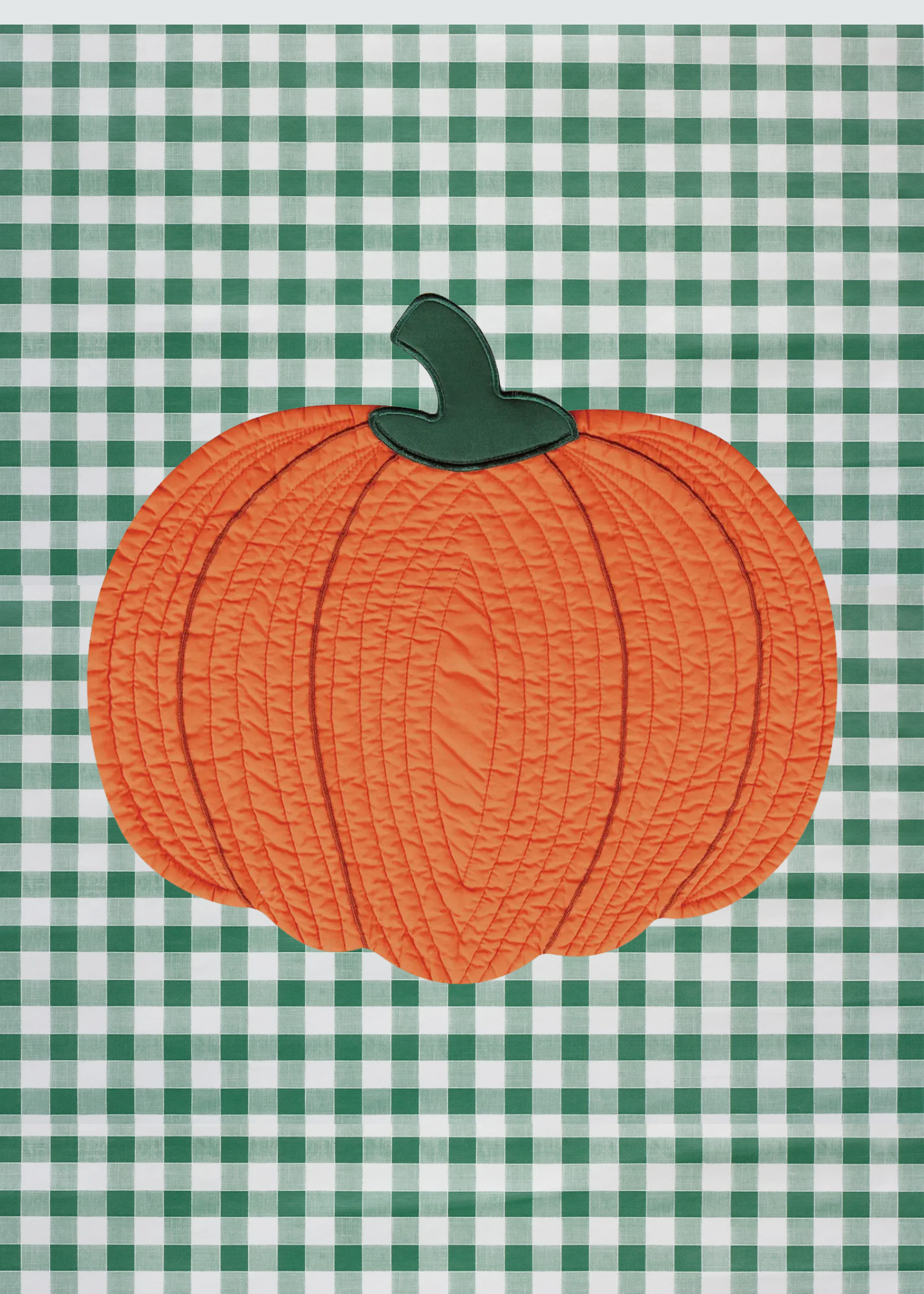 Fall quilted pumpkin placemat (single)