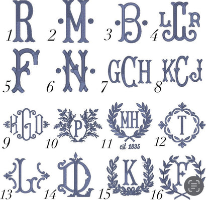 Outdoor Royal gingham check wreath sash, two sizes
