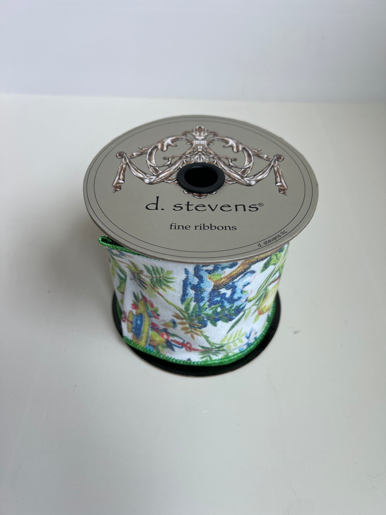 D. Stevens Blossom Garden 4” ribbon roll x 10yds