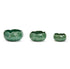 Set of 3 green cabbage bowls