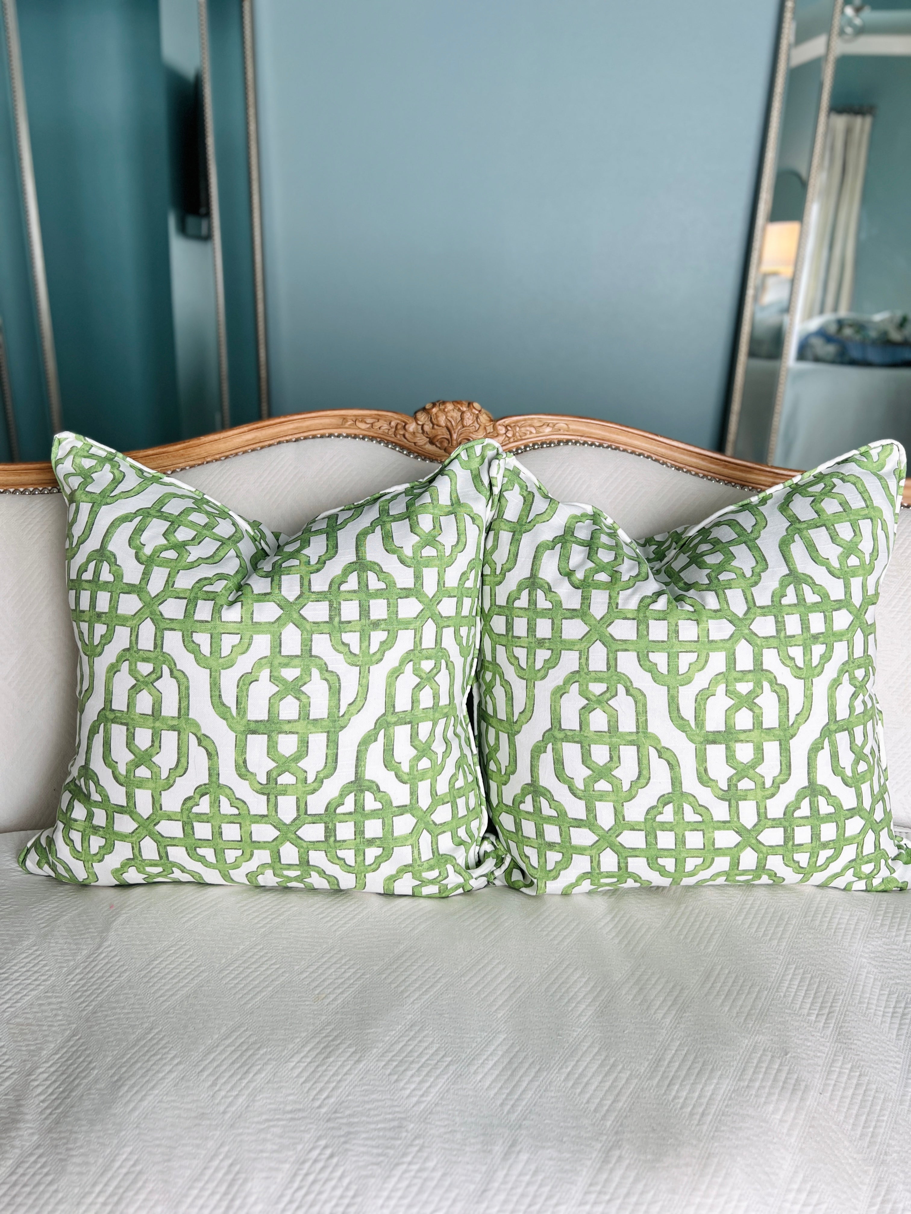 Chinoiserie pillow outlet covers